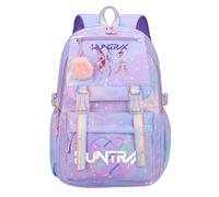 K-KPop D-Demon H-Hunters Kids School Backpack, Cool Teen Character Prints School Bag for Students Boys Girls Fans Travel Vacation, Daypacks with Zipper, Lightweight and Stylish, Rucksack for Schools