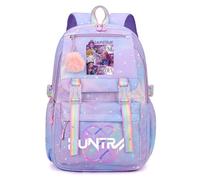 K-KPop D-Demon H-Hunters Kids School Backpack, Cool Teen Character Prints School Bag for Students Boys Girls Fans Travel Vacation, Daypacks with Zipper, Lightweight and Stylish, Rucksack for Schools
