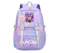 K-KPop D-Demon H-Hunters Kids School Backpack, Cool Teen Character Prints School Bag for Students Boys Girls Fans Travel Vacation, Daypacks with Zipper, Lightweight and Stylish, Rucksack for Schools