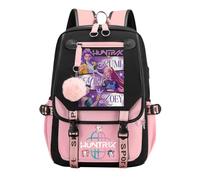 K-KPop D-Demon H-Hunters Kids School Backpack, Cool Teen School Bag for Students Boys Girls Fans, Fashion Simple Daypacks with Zipper, Lightweight and Stylish, Rucksack for Schools Travel Vacation