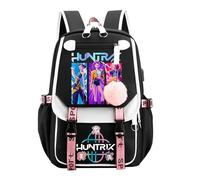K-KPop D-Demon H-Hunters Kids School Backpack, Cool Teen School Bag for Students Boys Girls Fans, Fashion Simple Daypacks with Zipper, Lightweight and Stylish, Rucksack for Schools Travel Vacation