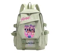 K-KPop D-Demon H-Hunters School Backpack Printed Cool Teen School Bag for Girls Boys, Fashion Simple Daypacks with Zipper, Lightweight and Stylish, Casual Cool Rucksack for Schools Travel Vacation