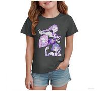 K-Kpop D-Demon H-Hunters Shirt for Girls Kids Top Graphic T-Shirt Tops Vintage Y2k H-Huntrix H-Huntr/X Hip Hop Graphic Shirts Fashion Clothing Outfits for Halloween Cosplay Dress Up (100-160)