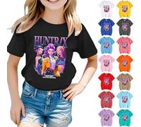 K-Kpop D-Demon H-Hunters Shirt for Girls Kids Top Graphic T-Shirt Tops Vintage Y2k H-Huntrix H-Huntr/X Hip Hop Graphic Shirts Fashion Clothing Outfits for Halloween Cosplay Dress Up