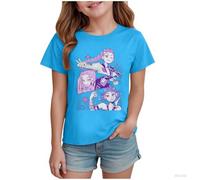 K-Kpop D-Demon H-Hunters Shirt for Girls Kids Top Graphic T-Shirt Tops Vintage Y2k H-Huntrix H-Huntr/X Hip Hop Graphic Shirts Fashion Clothing Outfits for Halloween Cosplay Dress Up (100-160)
