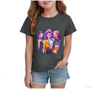 K-Kpop D-Demon H-Hunters Shirt for Girls Kids Top Graphic T-Shirt Tops Vintage Y2k H-Huntrix H-Huntr/X Hip Hop Graphic Shirts Fashion Clothing Outfits for Halloween Cosplay Dress Up (100-160)