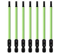 K Kwokker 7PCS 3MM Allen Wrench Drill Bits, 1/4 Inch Hex Shank Hex Screwdriver Bit Set, 100MM Long Allen Key Bit Set for Assembling Furniture