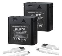 K KYUER 2-Pack LIT-10 PRO Battery for SPYPOINT CELL-LINK, LINK-MICRO
