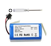 K KYUER 2800mAh Robotic Vacuum Battery for Denkee 600 DK600 BAGOTTE BG600 BG700 BG750 Proscenic 850T Lubluelu SL60D SL61 Amarey 800 900 Netbot S14 S15 Lefant M201 M213 Robot Vacuum Cleaner Battery