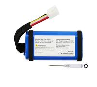 K KYUER Replacement Battery for JBL Flip 5 Waterproof Portable Bluetooth Speaker Part No. SUN-INTE-152 1INR19/66-2 ID1060-B Bluetooth Speaker Battery 5200mAh 3.7V