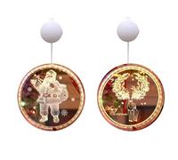 K,Light Up Window Christmas Decorations - Pack of 2, Battery Operated | Santa, Reindeers and Christmas Tree for Christmas Decorations | Christmas Hanging Lights, Merry Christmas Light Up Sign