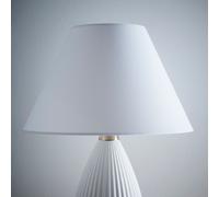 K LIVING 12" White Textured Linen Fabric Coolie Lampshade Modern Table Lamp & Floor Lamp Cone Light Shade | Size: 12 inches K LIVING White 12 inches