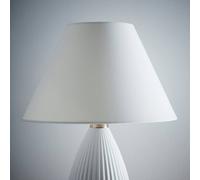 K LIVING 14“ Cream Textured Linen Fabric Coolie Lampshade Modern Table Lamp & Floor Lamp Cone Light Shade | Size: 14 inches K LIVING Cream 14 inches