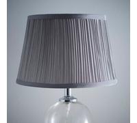 K Living 14Inch Traditional Mushroom Light Shade For Modern Table Lamps And Floor Lamps In Grey