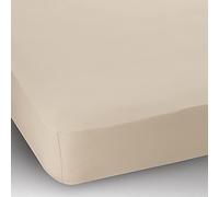 K LIVING 15" Extra Deep Small Double Bed Cotton Jersey Fitted Sheet - Cream