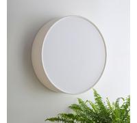 K Living Crete 38Cm 2 Light White Velvet Drum Shade