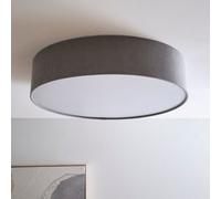 K Living Crete 45Cm 3 Light Grey Velvet Drum Shade
