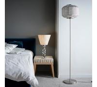 Geometric Pattern Moroccan Design Table Lamp, Floor Lamp or Pendant K LIVING Light Grey One Size
