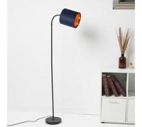 K Living Hove Floor Lamp With Navy Shade