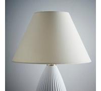 K Living Kliving 14" Traditional Cream Cotton Coolie Lampshade For Modern Table Lamps And Floor Lamps