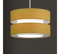 K LIVING Layer Fabric Ceiling Pendant Light Shade Yellow Ochre
