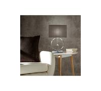 K LIVING Lizzy Chrome Table Lamp with Hanging Ball pendant & grey shade in Silver K LIVING Silver