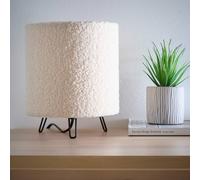 K LIVING MIAMI CREAMLINEN TABLE LAMP in Cream K LIVING Cream
