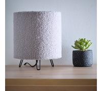 K LIVING Miami Grey Linen Table Lamp K LIVING Grey