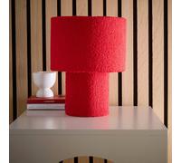 K LIVING Osaka Red Teddy Velvet Table Lamp K LIVING Red