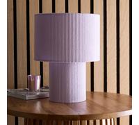 K LIVING Tokyo Lilac Velvet Stripe Table Lamp K LIVING Lilac