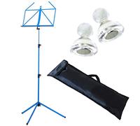 K & M 100/1 Music Stand Blue with Keepdrum Bag MG10 PACK OF 10