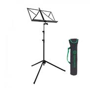 K&M 10010 Music Stand with Carry Case Black