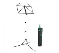 K&M 101 Music Stand with Carry Case Black
