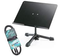 K&M 12140 Universal Table Tripod + Keepdrum GC075 3m Mini Jack Cable