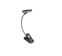 K&M 12264 T-Model LED FlexLight Rechargeable Music Stand Light with Battery Clip Attachment Gooseneck 4200 Lux Black