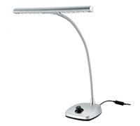 K&M 12298 LED Piano Lamp Silver UK Plug