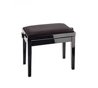 K&M 13901 Piano Bench Black Velvet Gloss Black