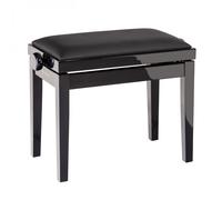 K&M 13911 Piano Bench Imitation Leather Gloss Black
