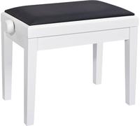 Konig & Meyer 13926 Piano bench matt white, seat black imitation leather