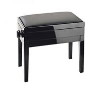 K&M 13951 Piano Bench with Storage Imitation Leather Gloss Black