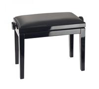 K&M 13990 Piano Bench Imitation Leather Gloss Black