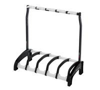 K&M 17525 Guardian 5 Rack Electric Guitar Stand Black/Translucent