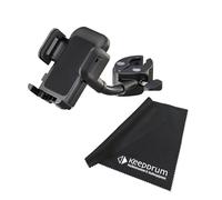 K&M 19761 Smartphone Holder with Clamp for Tubes and Tripods + Keepdrum Microfibre Cloth