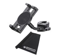 K&M 19764 Smartphone Holder with Clamp for Tubes and Tripods with Keepdrum Microfibre Cloth