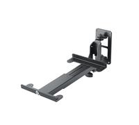 K&M 24167 Box Wall Bracket L with Adjustable Boom, 108° Swivel, Steel, Black, 21-34 cm, up to 15 kg