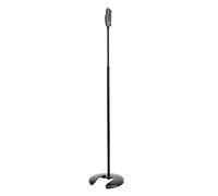 K&M 26075 STACKABLE ROUND BASE FLOOR STAND One-hand adjustment, black