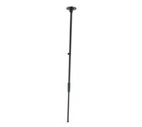 K&M Ceiling Mount Microphone Stand - Black Steel - Telescopic Base - 860 to 1560 mm - 3/8" Threaded Connector
