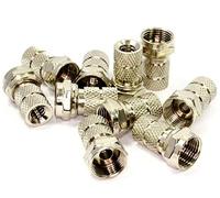 K M Electronics® 10 X F Connector Screw ON Plug Satellite Sky Plus HD RG59 5MM Shotgun Coax Cable