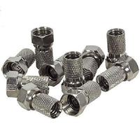 K M Electronics® 10 X F Connector Screw ON Plug Satellite Sky Virgin RG6 WF100 CT100 Cable