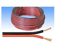 K M Electronics® 13 Strand 2.5A 2 X 0.5MM Speaker Loudspeaker Cable Wire CAR AUTO RED Black 10M